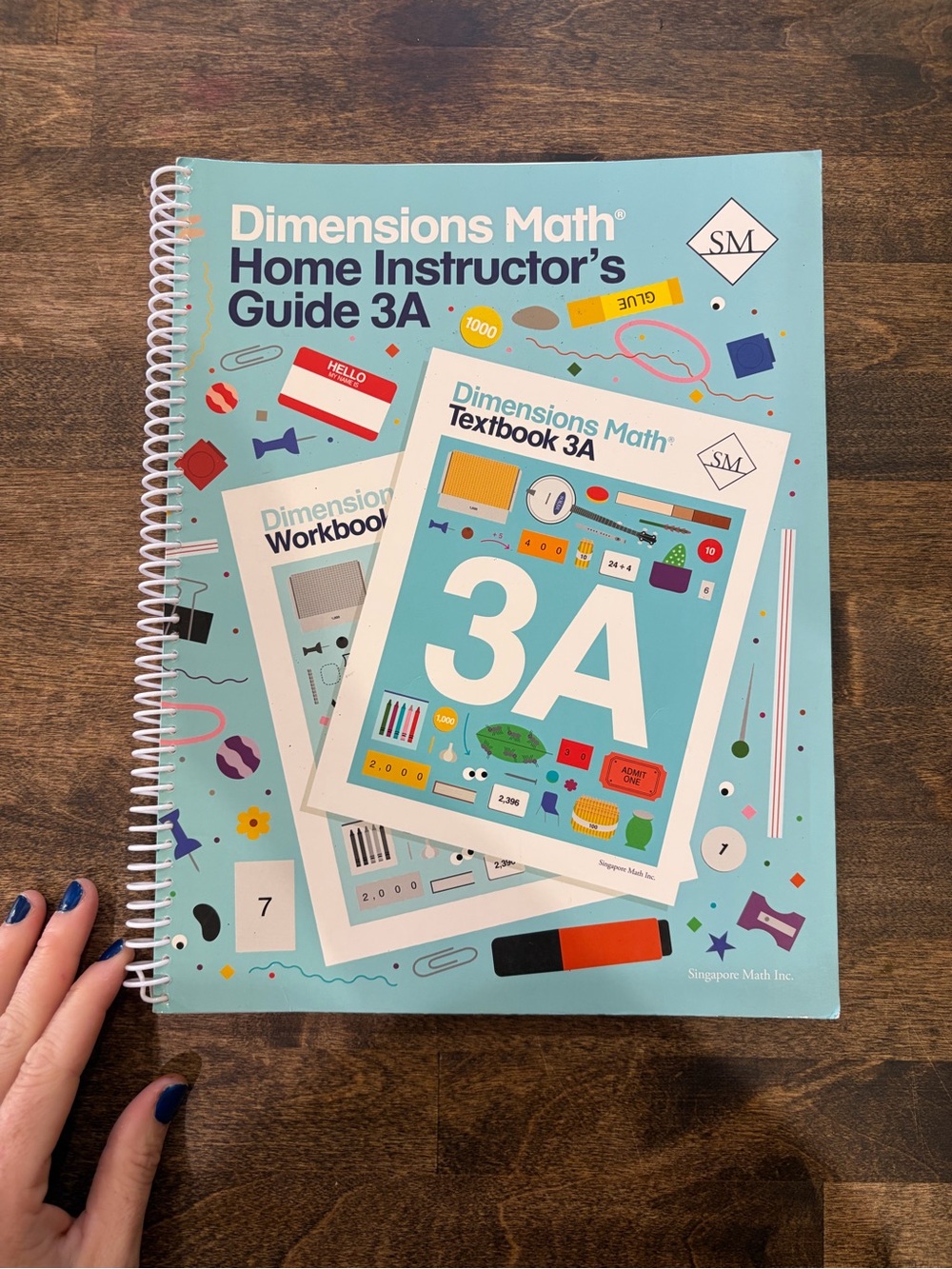 Dimensions Math Home Instructor's Guide 3A & 3B Textbooks - Picture 2 of 8